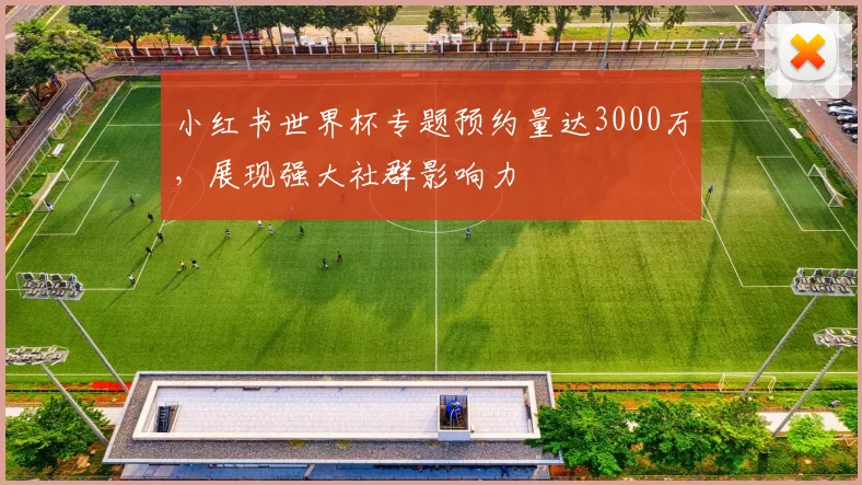 小红书世界杯专题预约量达3000万，展现强大社群影响力
